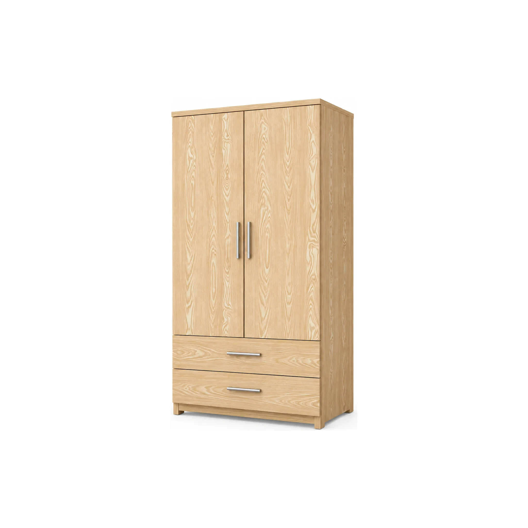 Tủ Quần Áo Hiện Đại 2 Cánh 2 Hộc Kéo