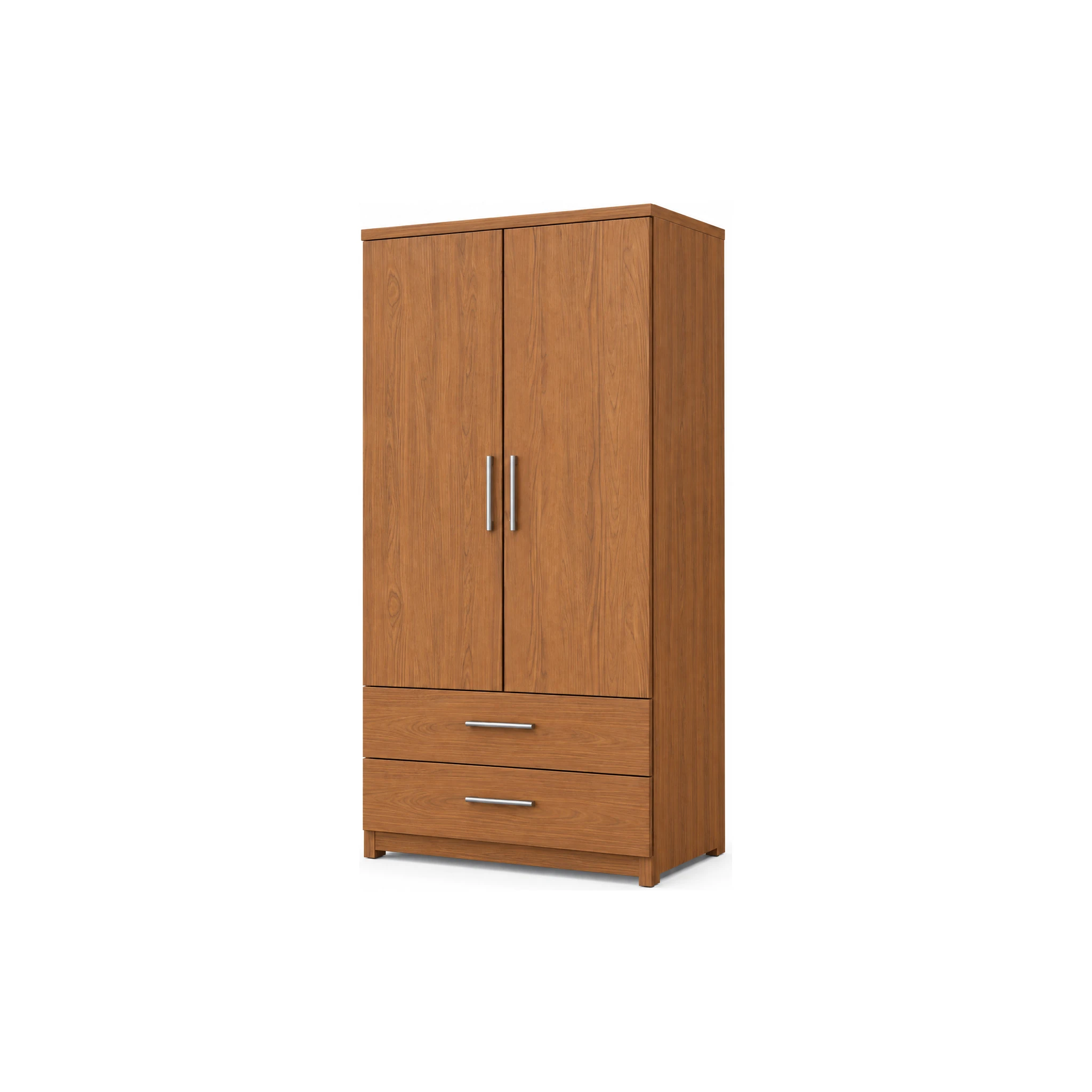 Tủ Quần Áo Hiện Đại 2 Cánh 2 Hộc Kéo
