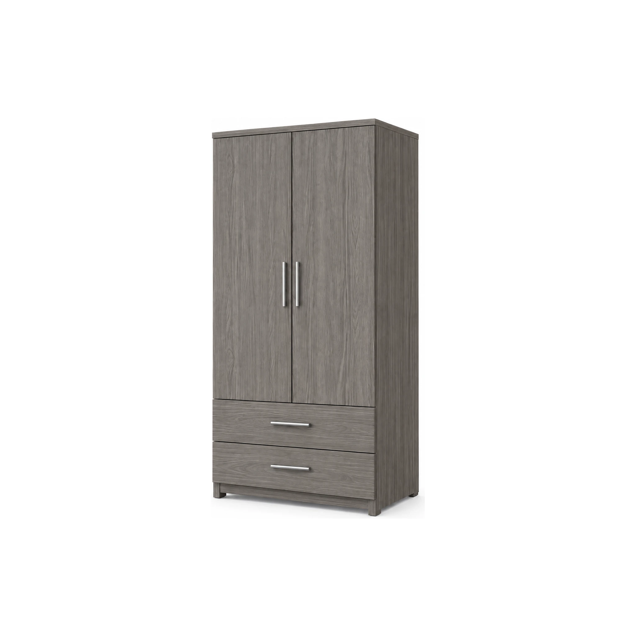 Tủ Quần Áo Hiện Đại 2 Cánh 2 Hộc Kéo