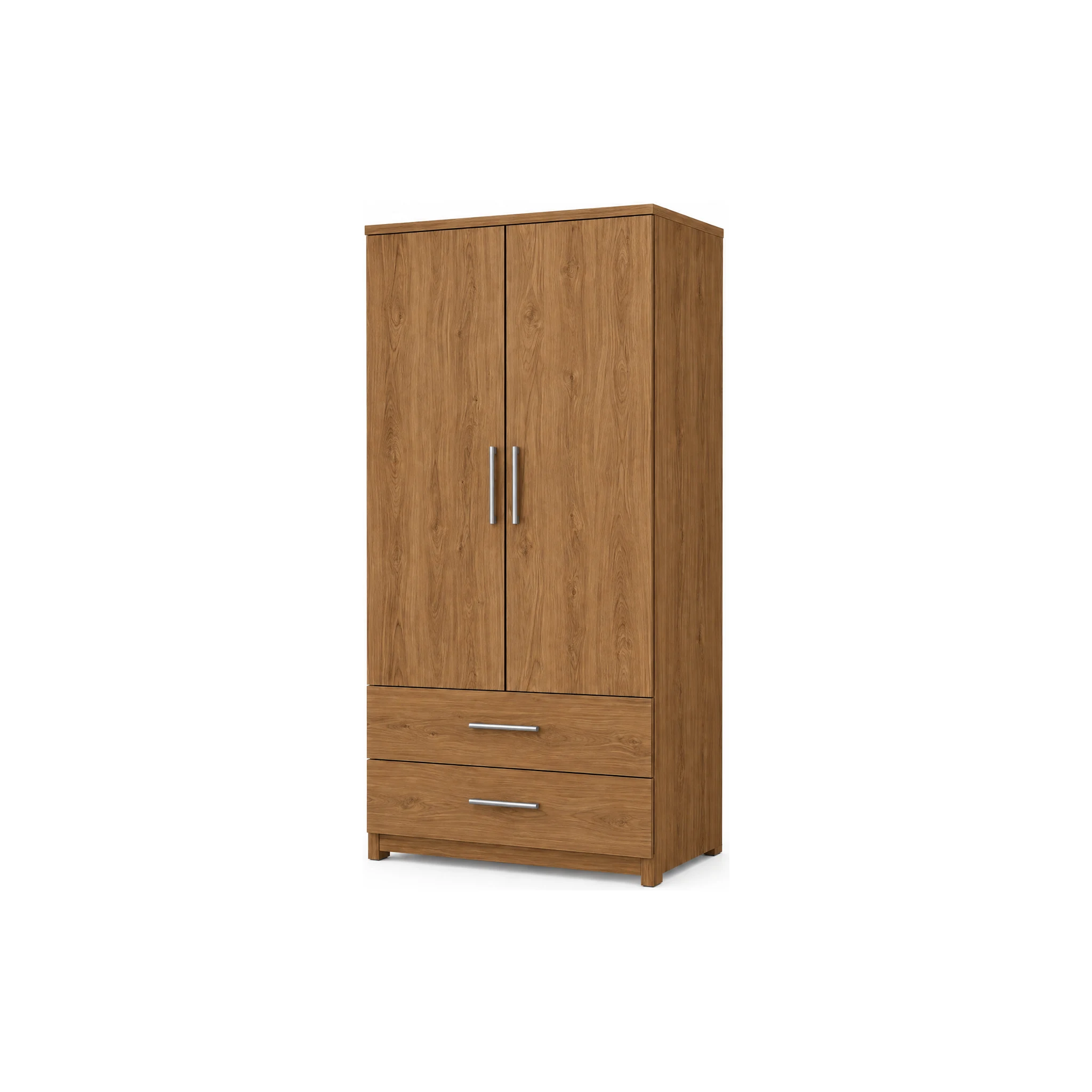 Tủ Quần Áo Hiện Đại 2 Cánh 2 Hộc Kéo