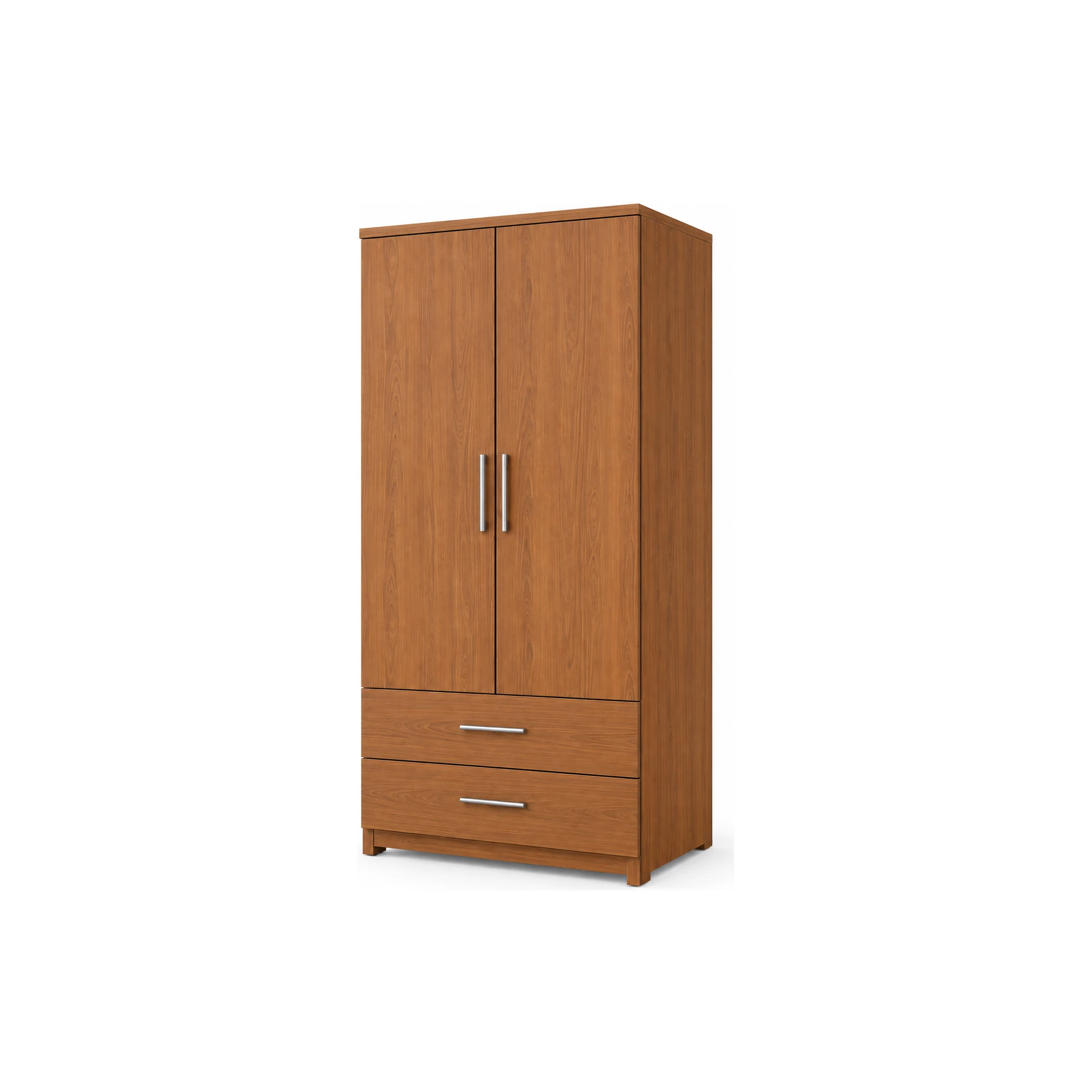 Tủ Quần Áo Hiện Đại 2 Cánh 2 Hộc Kéo