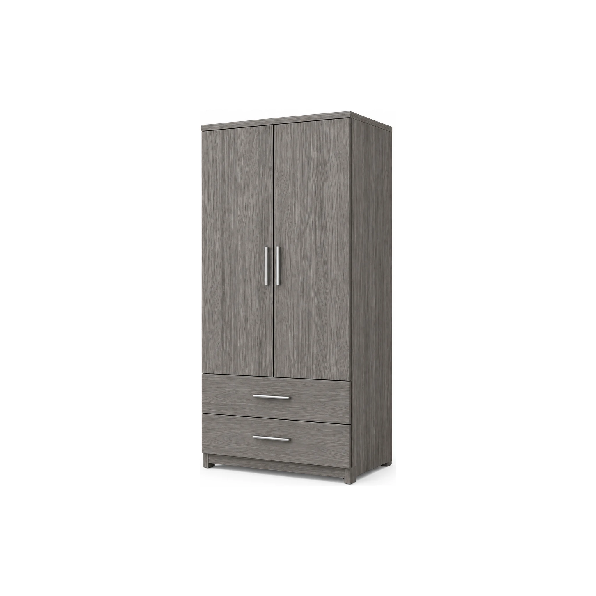 Tủ Quần Áo Hiện Đại 2 Cánh 2 Hộc Kéo