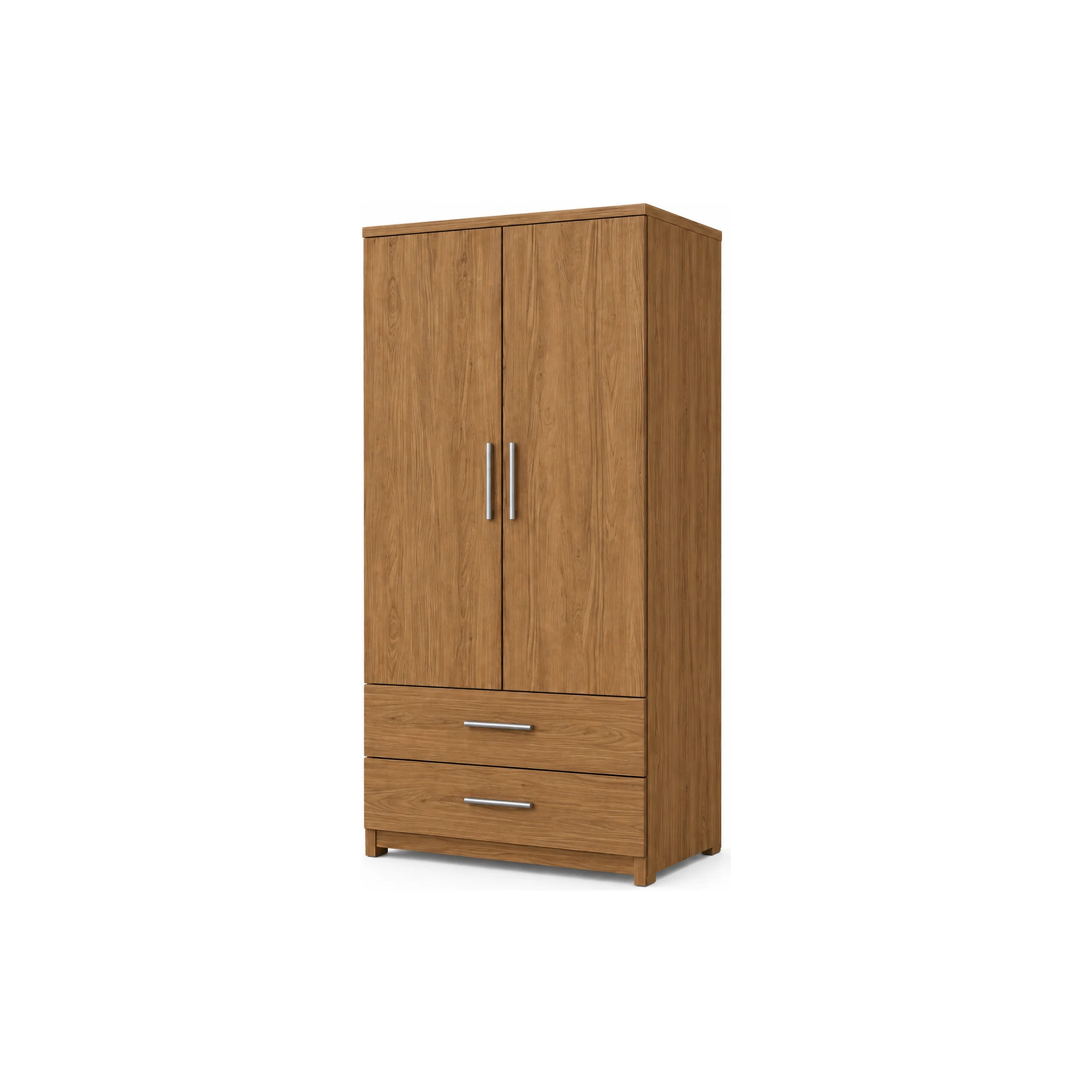 Tủ Quần Áo Hiện Đại 2 Cánh 2 Hộc Kéo
