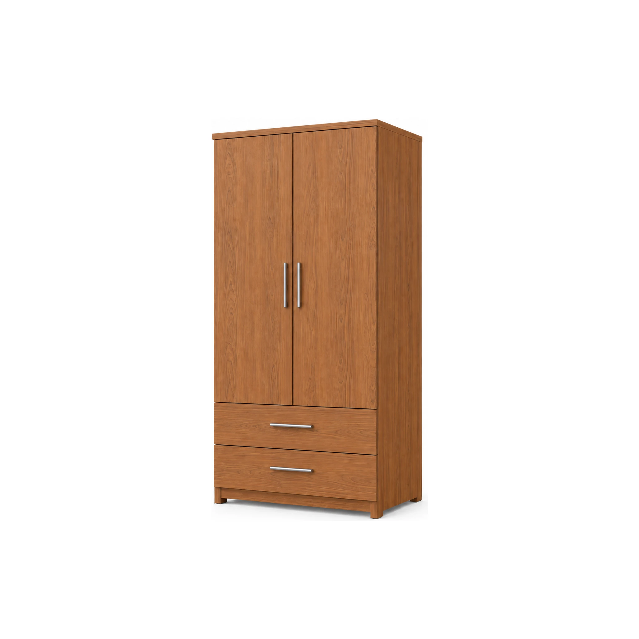 Tủ Quần Áo Hiện Đại 2 Cánh 2 Hộc Kéo